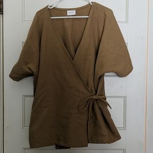 Conscious clothing wrap top